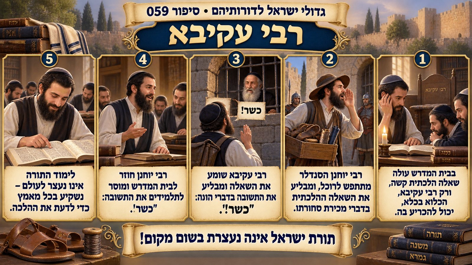 תמונת סיכום — רבי עקיבא: רבי עקיבא